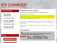 Tablet Screenshot of ifxchanger.com